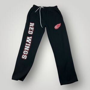 Calhoun Red Wings Sweatpants Mens Small Black Embroidered NHL Hockey Detroit
